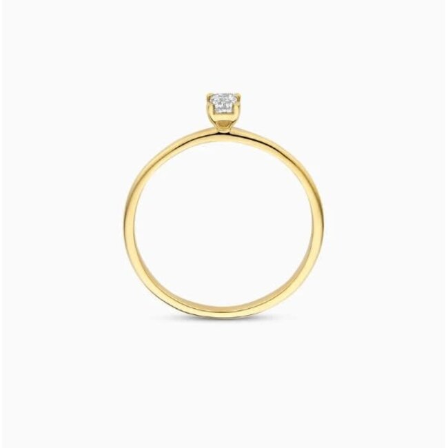 Blush Blush Ring LG1029Y/54 14k Geelgoud met 0,20crt G VS 1 Lab Grown Diamant Maat 54