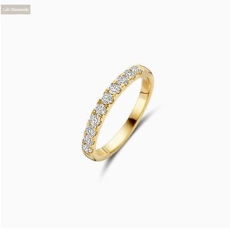 Blush Blush Ring LG1014Y/54 14k Geelgoud 10 x 0.48crt Labgrown Diamanten Maat 54