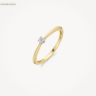 Blush Blush Ring 1621BDI/54 14k Geelgoud met 0.06ct Diamant Maat 54