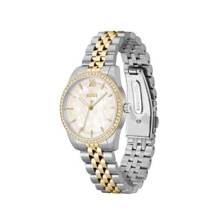 BOSS BOSS Horloge HB1502867 Graceful Precious Staal Bi-color Quartz met Zirkonia 32mm