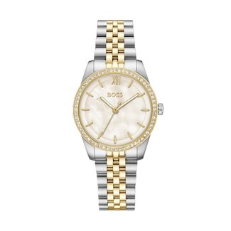 BOSS BOSS Horloge HB1502867 Graceful Precious Staal Bi-color Quartz met Zirkonia 32mm