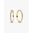 Pandora Pandora Oorbellen 264652C01 Zilver met Geelgouden Plating met Zirkonia 22mm