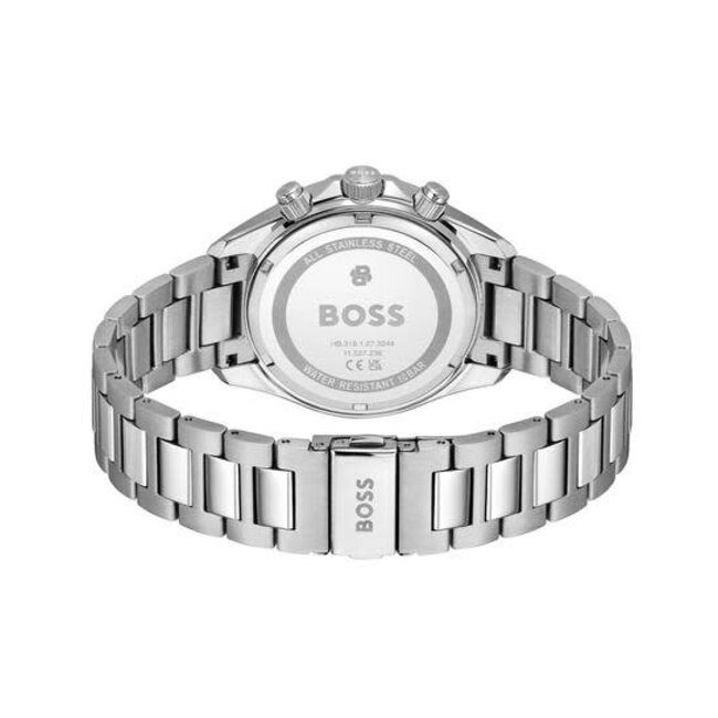 BOSS Boss Horloge HB1514336 Bosslatic Staal Chronograaf Quartz met Blauwe Wijzerplaat 42mm