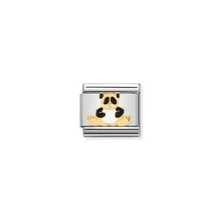 Nomination Nomination Schakel 030212-39 Composable Classic Staal met 18k Geelgouden Panda