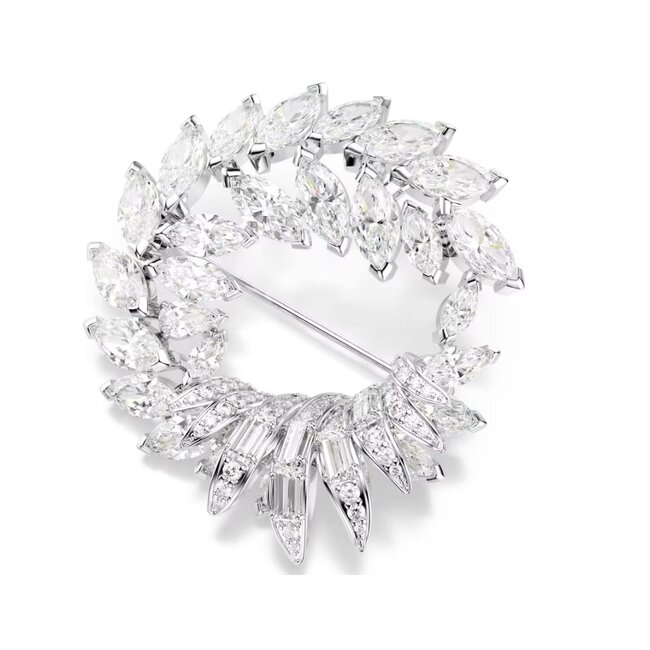 Swarovski Swarovski Broche 5754566 Mesmera Zilverkleurig met Kristallen