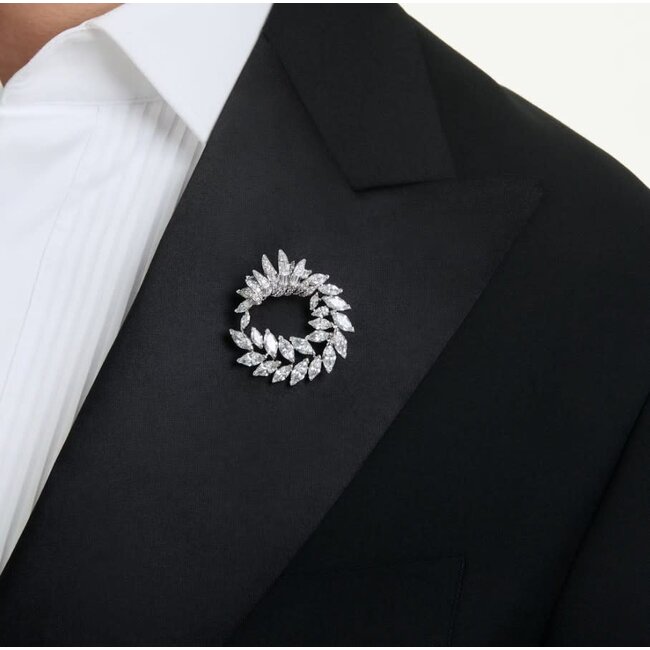 Swarovski Swarovski Broche 5754566 Mesmera Zilverkleurig met Kristallen
