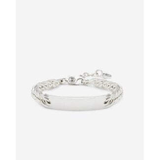 Buddha to Buddha Buddha to Buddha Armband 474 C-E Nathalie Mini Bar Zilver Maat C-E