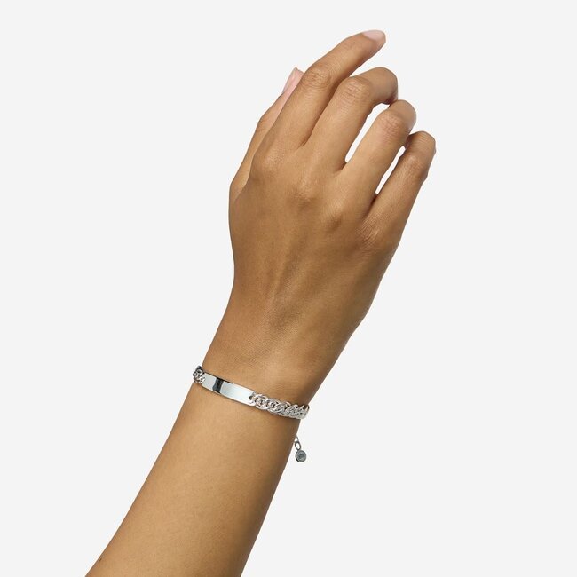 Buddha to Buddha Buddha to Buddha Armband 474 C-E Nathalie Mini Bar Zilver Maat C-E