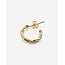 Buddha to Buddha Buddha to Buddha Oorbellen 537GV Katja Twist Zilver met Geelgouden Plating