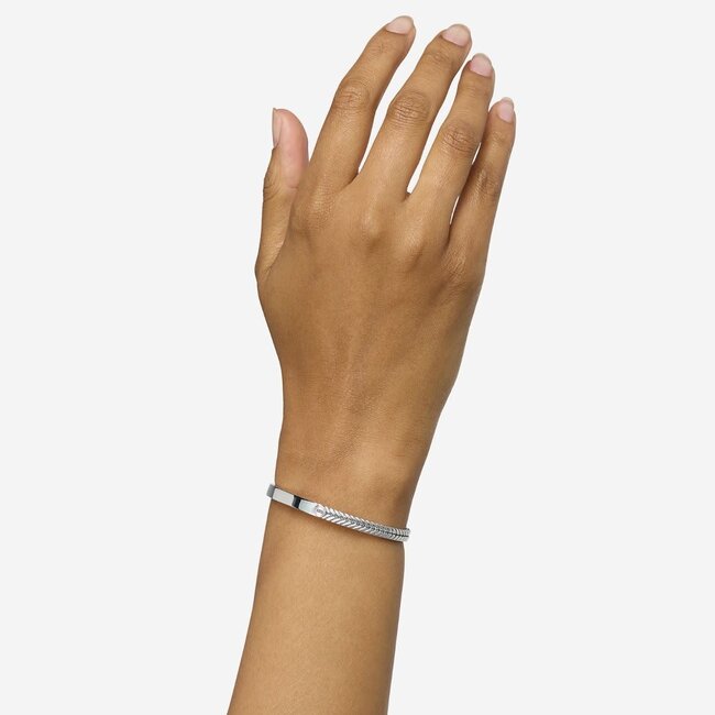 Buddha to Buddha Buddha to Buddha Armband 469 E Barbara Bangle Dual Zilver Maat E