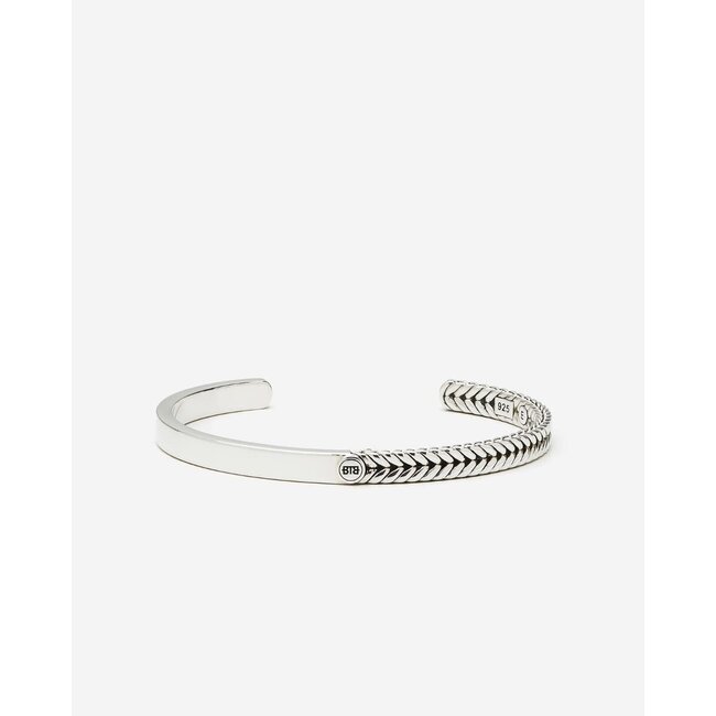 Buddha to Buddha Buddha to Buddha Armband 469 E Barbara Bangle Dual Zilver Maat E