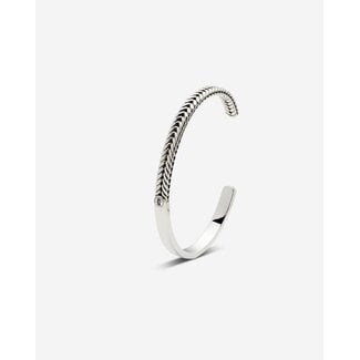 Buddha to Buddha Buddha to Buddha Armband 469 E Barbara Bangle Dual Zilver Maat E