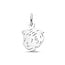 Blinckers Jewellery Huiscollectie BJ Bedels 10.05203 Zilver Jongen Kinderkop. 12mm x 10,5mm