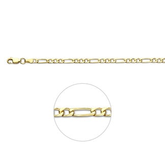 The House Of Blinckers THOB Collier 40.04014 14k Geelgoud Figaro 3.1mm x 50cm