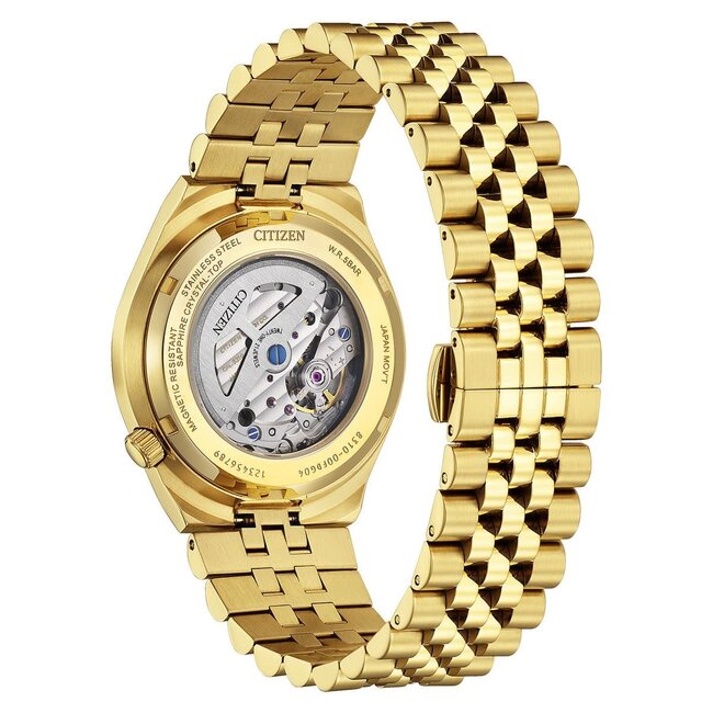 Citizen Citizen Horloge NK0022-50A Tsuyosa Staal met Geelgouden Plating Automaat Saffierglas 40mm