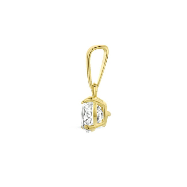 Blinckers Jewellery Huiscollectie BJ Hanger 80.01728 9k Geelgouden Zirkonia 7mm