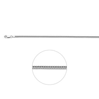 Blinckers Jewellery Huiscollectie BJ Collier 13.37484 Zilver Vossestaart 2,5mm 50cm