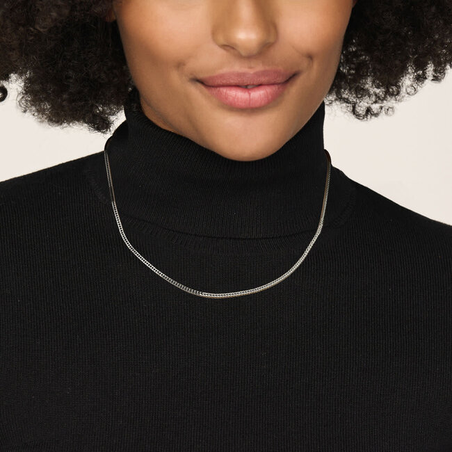 Blinckers Jewellery Huiscollectie BJ Collier 13.37484 Zilver Vossestaart 2,5mm 50cm