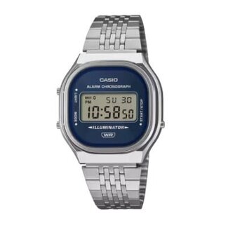 Casio Casio Vintage Horloge A140WE-2AEF Staal Quartz Digitaal Blauw 34mm
