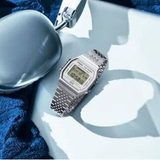Casio Casio Vintage Horloge ABL-100WE-7AEF Staal Quartz Digitaal Bluetooth Step Tracker 34mm