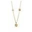 Ti Sento Milano Ti Sento Collier 34122CY/50 Zilver met Geelgouden Plating en Zirkonia 50cm