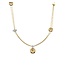 Ti Sento Milano Ti Sento Collier 34122CY/50 Zilver met Geelgouden Plating en Zirkonia 50cm