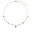 Ti Sento Milano Ti Sento Collier 34122CY/50 Zilver met Geelgouden Plating en Zirkonia 50cm