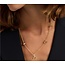 Ti Sento Milano Ti Sento Collier 34122CY/50 Zilver met Geelgouden Plating en Zirkonia 50cm