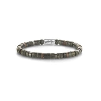 Rebel & Rose Rebel & Rose Armband RR-60157-S-M Slices Camouflage Green 6mm Maat M