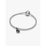 Pandora Pandora Bedel 794769C01 Zilver Zwarte Kat met Glow in The Dark
