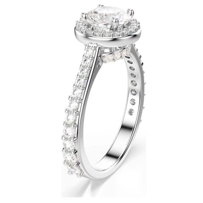 Swarovski Swarovski Ring 5717929 Una Angelic Zilverkleurig  Maat 55