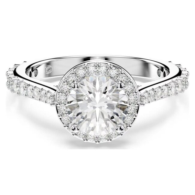 Swarovski Swarovski Ring 5717929 Una Angelic Zilverkleurig  Maat 55