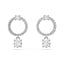 Swarovski Swarovski Oorbellen 5563278 Constella Zilverkleurig met Kristal