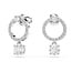 Swarovski Swarovski Oorbellen 5563278 Constella Zilverkleurig met Kristal