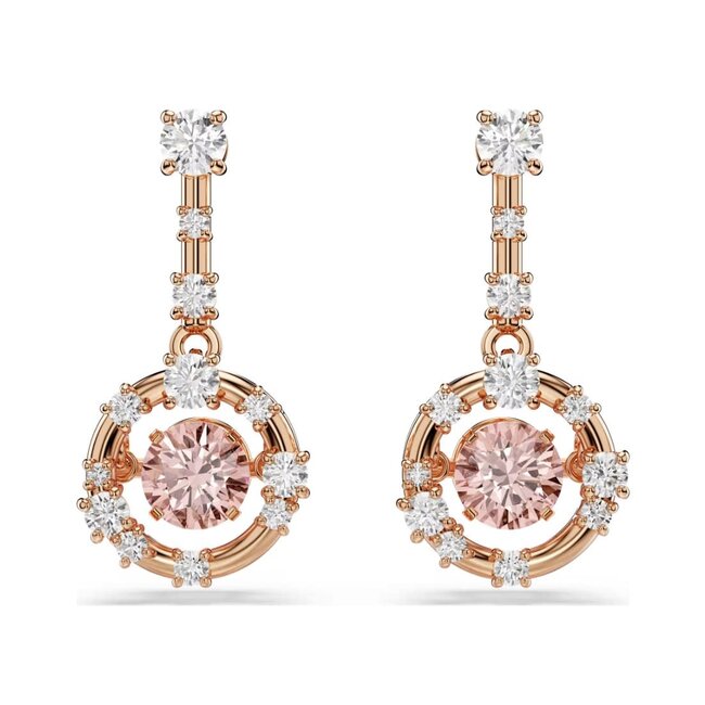 Swarovski Swarovski oorbellen 5744239 Constella Rosekleurig met Roze Kristal