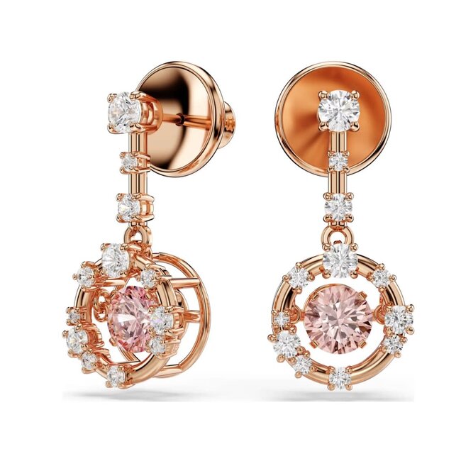 Swarovski Swarovski oorbellen 5744239 Constella Rosekleurig met Roze Kristal
