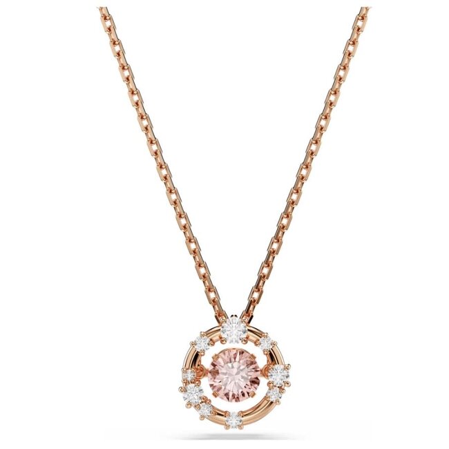 Swarovski Swarovski Collier 5744244 Constella Rosekleurig met Roze Kristal 38-45cm