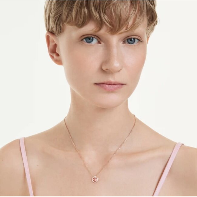 Swarovski Swarovski Collier 5744244 Constella Rosekleurig met Roze Kristal 38-45cm