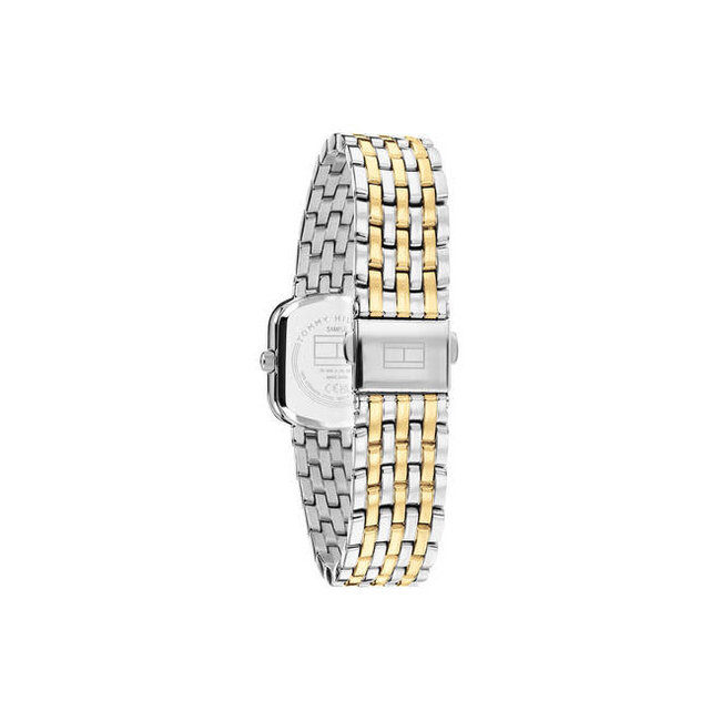 Tommy Hilfiger Tommy Hilfiger Horloge TH1782922 Abby Staal Bi-Color Quartz met Zilverkleurige Wijzerplaat met Zirkonia 22x24.5mm