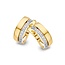 Excellent Jewelry Excellent Oorbellen OP416158 14k Geelgoud met 0.10crt H SI Diamant 5mm x 12mm