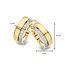 Excellent Jewelry Excellent Oorbellen OP416158 14k Geelgoud met 0.10crt H SI Diamant 5mm x 12mm