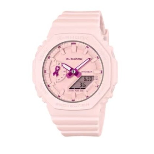 Casio G-Shock Casio G-Shock Horloge GMA-S2100PR-4AER Pink Ribbon 2026 Analoog Digitaal 42mm Special Edition