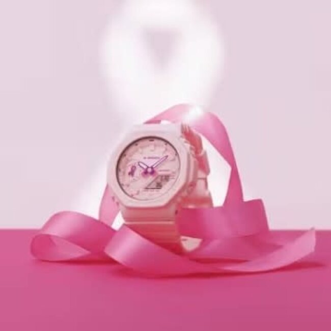 Casio G-Shock Casio G-Shock Horloge GMA-S2100PR-4AER Pink Ribbon 2026 Analoog Digitaal 42mm Special Edition