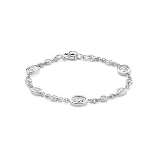 Ti Sento Milano Ti Sento Armband 23108ZI Zilver met Ovale Zirkonia 18cm