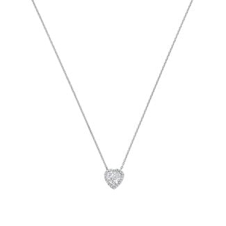 Ti Sento Milano Ti Sento Collier 34152ZI/42 Zilver met Hart Zirkonia 42cm