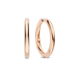 Ti Sento Milano Ti Sento Oorbellen 78120SR Zilver met Rosekleurige Plating 25mm