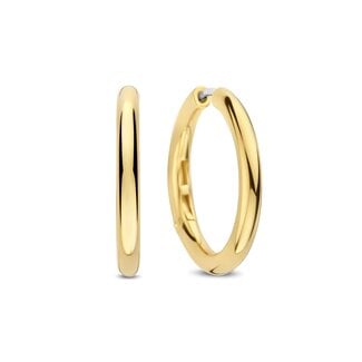 Ti Sento Milano Ti Sento Oorbellen 78120SY Zilver met 14k Geelgouden Plating 25mm