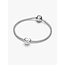Pandora Pandora Bedel 794161C04 Zilver met Witte Steen April