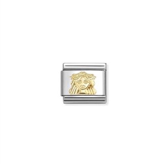 Nomination Nomination Schakel 030167-06  Composable Classic Staal met 18k Geelgouden Maagd