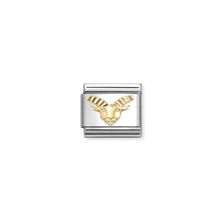 Nomination Nomination Schakel 030167-10  Composable Classic Staal met 18k Geelgouden Steenbok